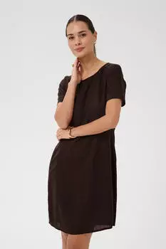 Kaffe KAmilia Kleid Regular Fit dunkelbraun