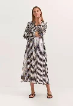 Bugatti Blusenkleid Modern Fit mit Print (62607814) marine