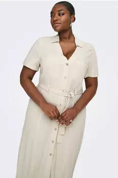 Only ONLSIESTA Blusenkleid Regular Fit moonbeam/creme