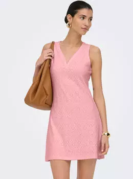 Only ONLSMILLA Life S/S Cutline Kleid (14741441) rosy touch