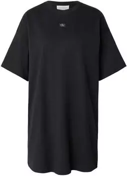 Calvin Klein SS Woven Label Oversized Tee DRE Dress (LV047F228G) schwarz