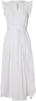 Selected SLFBLAIR-IDA Midi Dress weiss