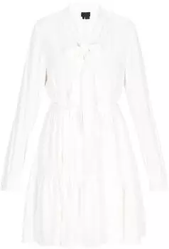 DreiMaster Vintage Kleid mit Stickerei offwhite