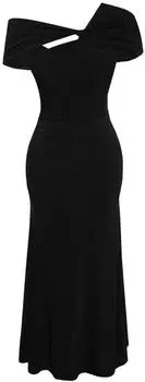 Trendyol Dress Slim Fit schwarz