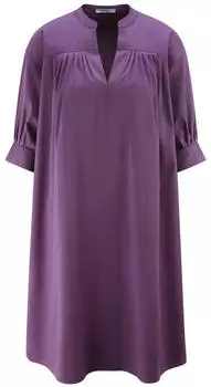 Peter Hahn Kleid überschnittener Schulter lila (120153)