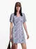 Only ONLEVIDA Kurzes Kleid Regular Fit marine/azur/hellblau/weiß