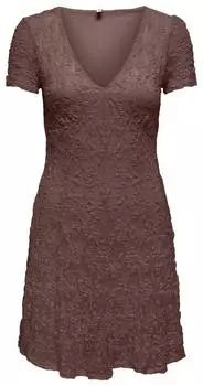 Only ONLALBINA Kleid Regular Fit dunkelbraun