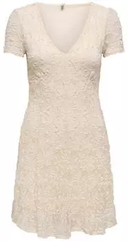 Only ONLALBINA Kleid Regular Fit creme