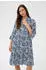 Saint Tropez EdaSZ Blusenkleid dunkelblau/schwarz
