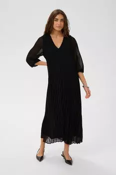 Culture Milani Cheila Kleid Lockere Passform Plissee (50113446-500012) schwarz