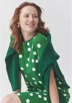 Tatuum Koa Kleid grün/weiß