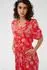 Kaffe KAisolde Midi Dress (58862828) poppy red chalk flower