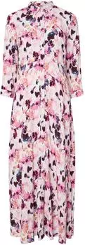 Y.A.S YASSAVANNA Long Shirt Dress with 3/4 Sleeves (26022663) pristine/lynn