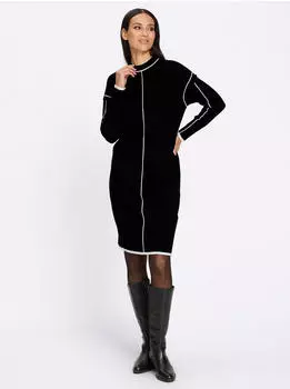Heine Strickkleid (35077208) schwarz, meliert
