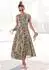 Lascana Maxikleid mit Animalprint (40982019) grün/taupe