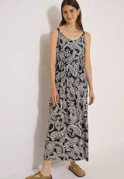 Cecil Jerseykleid mit V-Neck und Print (74999117) schwarz