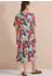 Cecil Midi Dress mit Split Neck und Print (B144956) light alabaster white