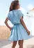 Buffalo Sommerkleid mit V-Ausschnitt Pink Washed (35468349) jeansblau