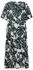 Cecil Midi Dress with Split Neck and Print (B144956) palm breeze green