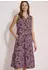 Cecil Midi Kleid mit geteiltem Ausschnitt und Print (B144956) raw khaki