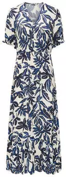 Only ONLCHIANTI S/S Long Dress WVN NOOS Maxikleid Regular Fit (15270519) egret aop:alsace flower