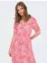 Only ONLCHIANTI S/S Long Dress WVN NOOS Maxikleid Regular Fit (15270519) cloud dancer aop:sikka graphic/orange/hellpink/dunkelpink/weiß