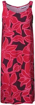 Street One Knielanges Kleid mit gerafften Trägern (A144965) salsa red
