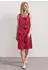 Street One Knielanges Kleid mit gerafften Trägern (A144965) salsa red