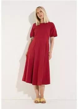 More & More Clean Midi Dress Normale Passform rot