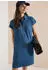 Cecil Knielanges Kleid im Denim-Look (CCB14501210281XXL) blau
