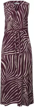 Street One Midi-Kleid mit Split Neck und Zipper (A144973) rustic rouge