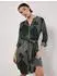 Apricot Blurred Spot Shirt Mini Dress mit Rüschen grün