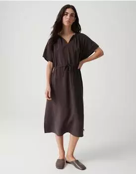 Opus Mini Dress | Midi Dress in Flowing Cotton Modal Mix - schoko