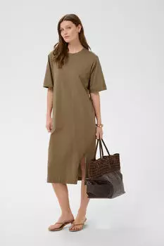 Soaked in Luxury SLAeve Kleid Lockere Passform (30409171) oliv