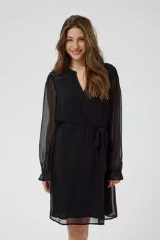 Cream Zally Dress pitch black