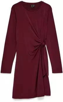 Vero Moda VMJILL LS DRESS JRS NOOS Minikleid Regular Fit (21596215) windsor wine