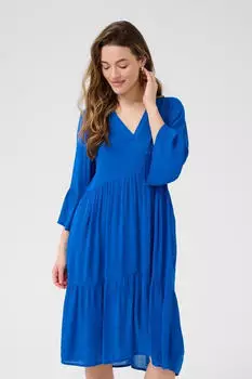 Kaffe KAMarianah Blusenkleid kobaltblau