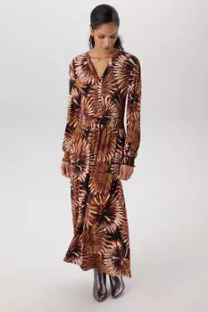 Aniston Blusenkleid (67714820) braunmeliert