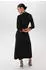 Aniston Midikleid mit Smok-Details und Blätterdruck (79953307) schwarz