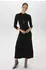 Aniston Midikleid mit Smok-Details und Blätterdruck (79953307) schwarz