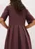 bonprix Cotton Jersey Dress Midi Length Loose Fit (91435195) lila