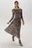 Aniston Midi dress in floral burnout look and mesh quality (69271227) taupe/helltaupe