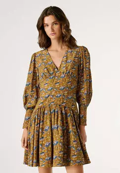 Pepe Jeans Palm Shirt Dress (PL9537799-092) dk amber orange