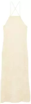 Koton Maxi Kleid mit Stickerei creme