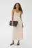 Kaffe KABLAIR Maxikleid weiß/beige