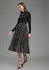 Laura Scott Meshkleid mit fließendem Meshrock (26127311) schwarz-braun