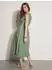 Apricot Midi Dress with Crochet Lace and Smocking (63689408) grün