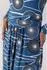 Aniston Jerseykleid mit gerafftem Taillenbund (32094160) royalblau/schwarz/weiß
