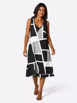 Feel Good Sommerkleid (195805) schwarz/wei&szlig;