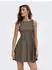 Only ONLAZURA S/L Waist Dress Regular Fit Minikleid grau